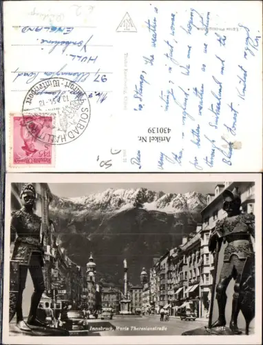 430139,Fotomontage Innsbruck Maria Theresienstraße Ritter Rüstung Mittelalter