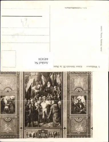 445434,Künstler Ak Wislicenus Kaiser Heinrich IV i. Mainz Mittelalter