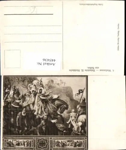 445436,Künstler Ak Wislicenus Heinrichs III Rückkehr a. Italien Mittelalter