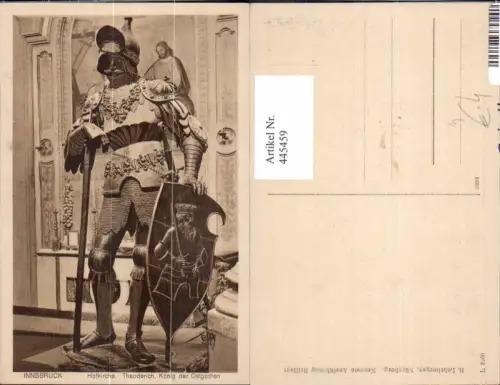 445459,Mittelalter Innsbruck Hofkirche Theoderich König d. Ostgothen Ritter Rüstung