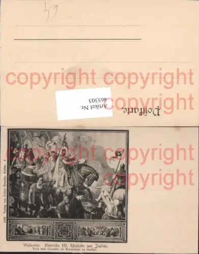 465303,Mittelalter Wislicenus Heinrichs III Rückkehr aus Italien Ritter Rüstung