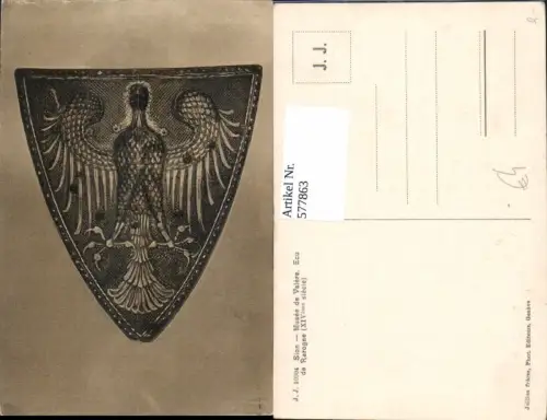 577863,Mittelalter Sion Museee de Valere Ecu de Rarogne Wappen