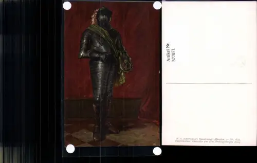 577871,Künstler Ak Pappenheimer Kürassier a. d. Dreißigjährigen Krieg Ritter Rüstung Mittelalter pub F. A. Ackerman