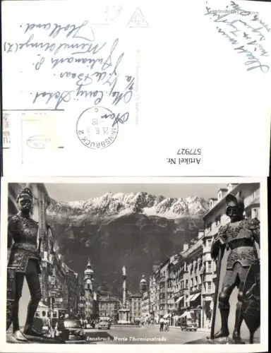 577927,Fotomontage Innsbruck Maria Theresienstraße Ritter Rüstung Mittelalter