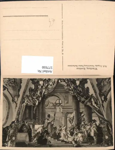 577930,Mittelalter G. B. Tiepolo Vermählung Kaiser Barbarossas Würzburg Residenz