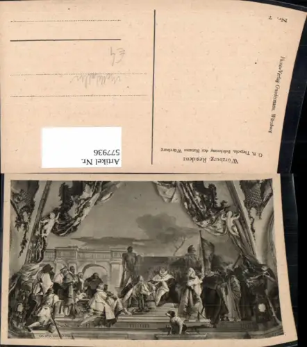 577936,Mittelalter G. B. Tiepolo Belehnung des Bistums Würzburg Residenz