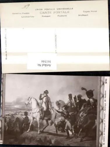 161544,Künstler Ak H. Vernet Bataille de Wagram Napoleon Pferd Fernglas