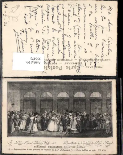 355473,Künstler Ak L. P. Debucourt Estampes Francaises du XVIII Siecle Geschichte