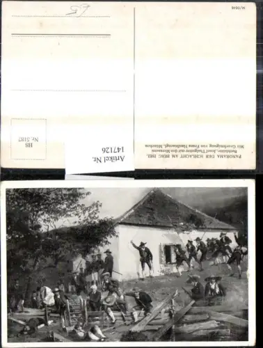 147126,Künstler Ak Panorama Schlacht a. Berg Isel Tiroler Freiheitskampf