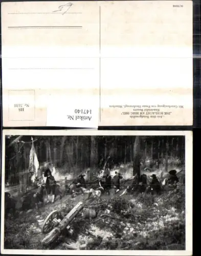 147140,Künstler Ak Die Schlacht a. Berg Isel Eisacktaler Bauern Tiroler Freiheitskampf