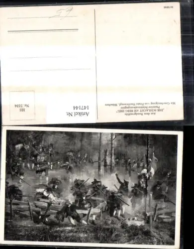 147144,Künstler Ak Die Schlacht a. Berg Isel Passeier Schützenkompagnie Tiroler Freiheitskampf