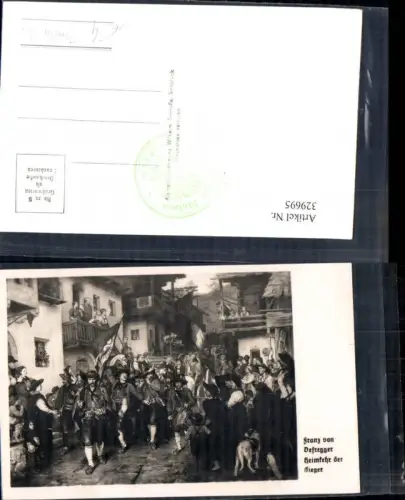 329695,Foto Ak Gemälde Franz von Defregger Heimkehr der Sieger Tiroler Freiheitskampf