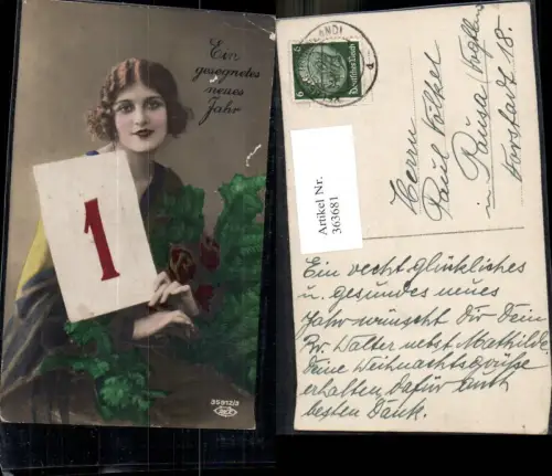 363681,Neujahr Frau Kalenderblatt 1 Tannenzweige