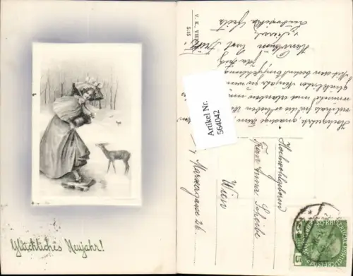 564042,tolle Künstler AK Jugendstil Frau Muff Eislaufen pub V. K. Vienne 5215