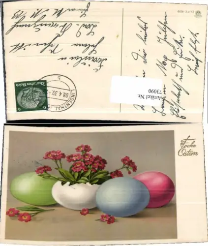 73090,Ostern Ostereier Rosen Blumen