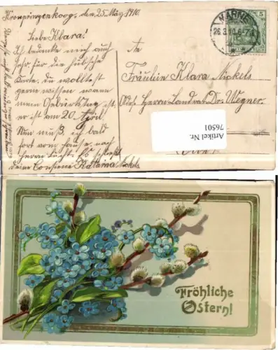 76501,Ostern Palmkätzchen Blumen Gold Druck