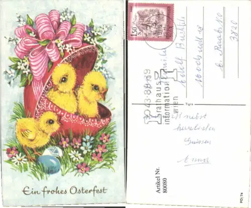 80080,Ostern Küken im Osterei SÜSS n Raabs