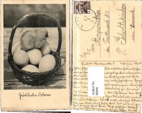 80096,Ostern Küken Ostereier gel Atzbach n Geboltskirchen