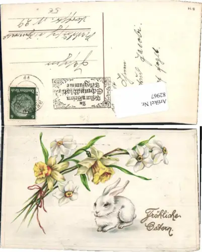 82967,Ostern Osterhase Blumen Kanninchen
