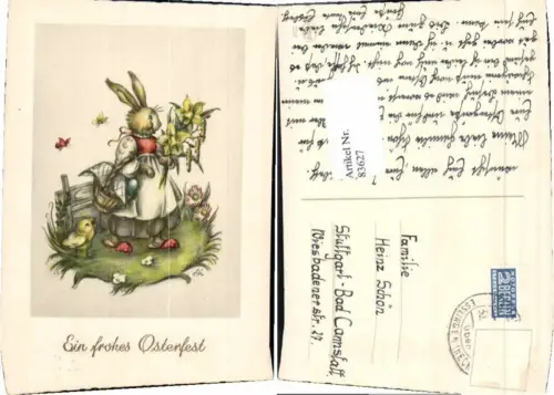 83627,Ostern Osterhase vermenschlicht Küken Schmetterling