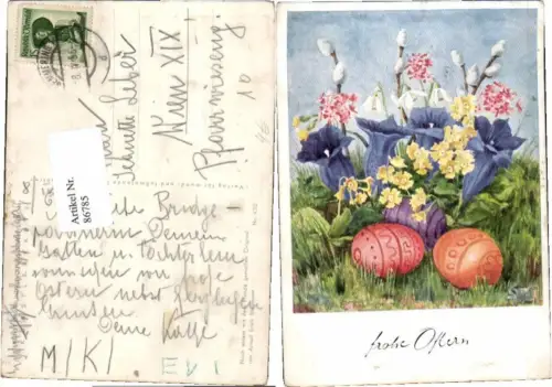 86785,Ostern Ostereier A. Stegmann Erich Mundgemalt