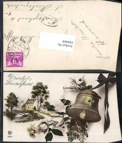 104489,Ostern Glocke Rosen Haus