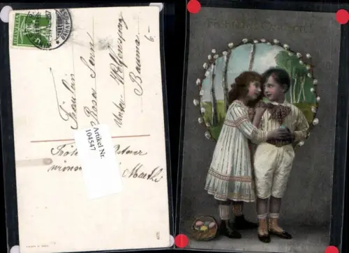 104547,Ostern Kinder Gold Druck