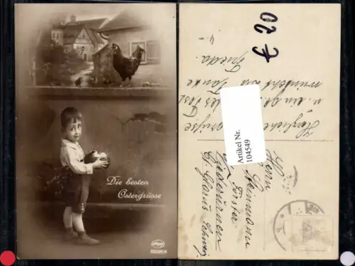 104549,Ostern Junge Huhn Osterei Amag