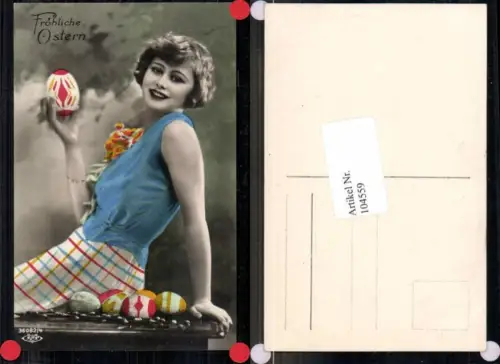 104559,Ostern Sexy Pose Edwardian Girl Mädchen Osterei