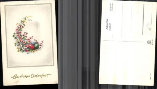 215047,Ostern Blumen Ostereier Eier Passepartout