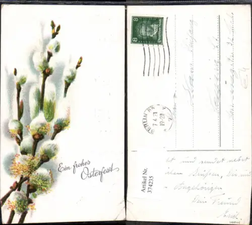 374235,Ostern Palmkätzchen Zweige