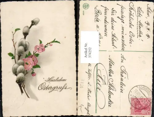 374252,Ostern Palmkätzchen Blütenzweige