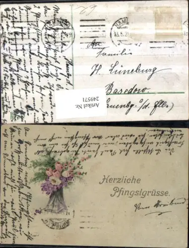 249571,Pfingsten Blumenstrauß Blumen Rosen Veilchen Vase