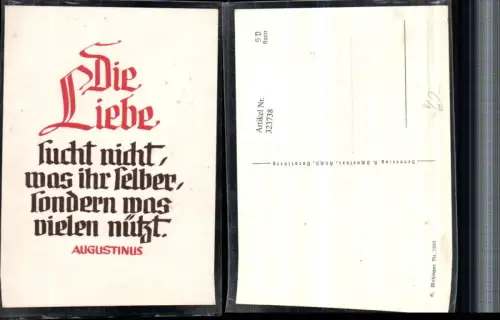 323738,Spruch Zitat Augustinus Die Liebe pub H. Schneider