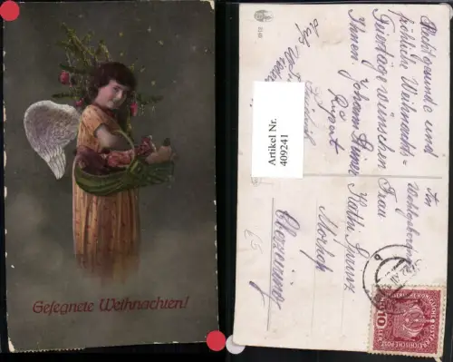 409241,Weihnachten Engel Christbaum Korb
