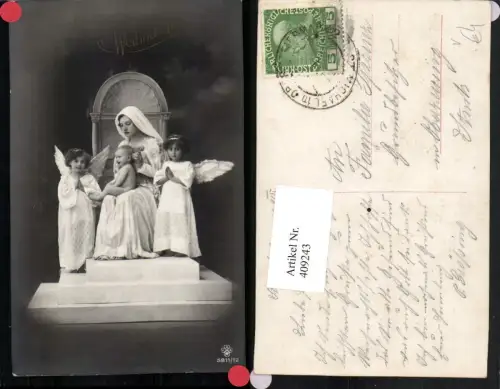 409243,Weihnachten Maria m. Jesuskind Engeln pub RPH SBW 5811euro12