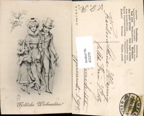 452259,Künstler AK Weihnachten Familie Mutter Kind