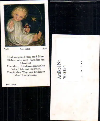 700354 Andachtsbild Heiligenbildchen Spötl Ars Sacra 3676