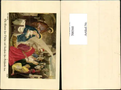 700360 Andachtsbild Heiligenbildchen Ars Sacra Jesus Krippe Weihnachten
