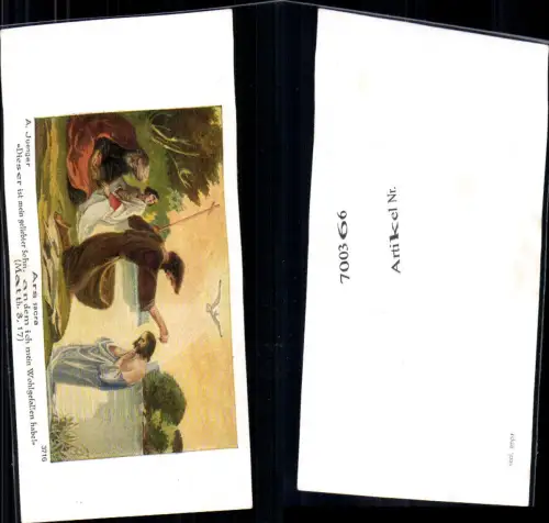 700366 Andachtsbild Heiligenbildchen A. Juenger Ars Sacra Jesus tauft