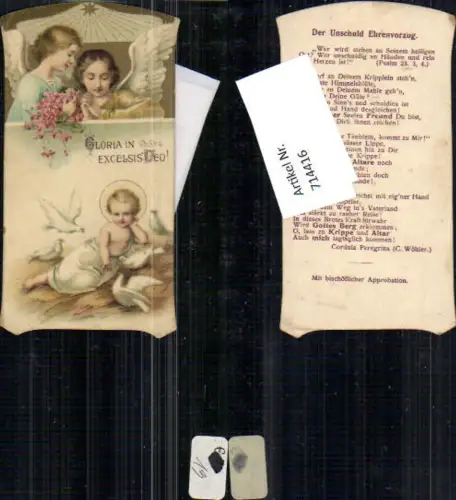 714416 Andachtsbild Heiligenbildchen Gloria in Excelsis Deo