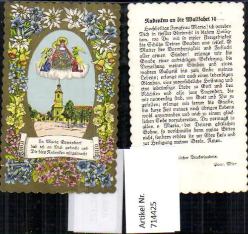 714425 Andachtsbild Heiligenbildchen Maria Enzersdorf