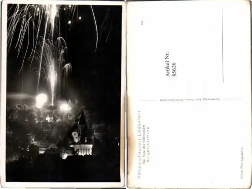 85626,Lindenfels Odenwald Feuerwerk Burgbeleuchtung
