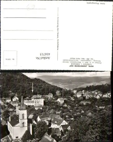 416715,Lindenfels im Odenwald Teilansicht Kirche