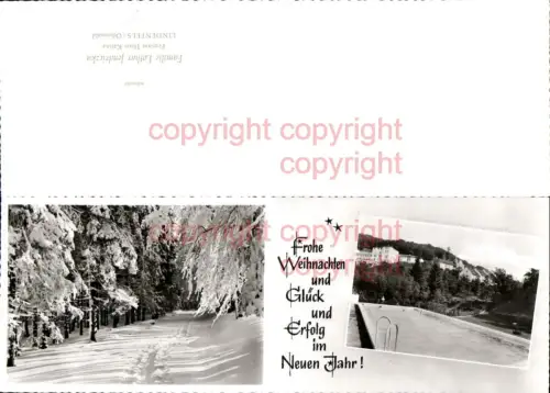 460913,Klappkarte Lindenfels im Odenwald Freibad Wald Winterbild