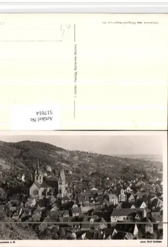 517014,Heppenheim an d. Bergstraße Totale Kirche