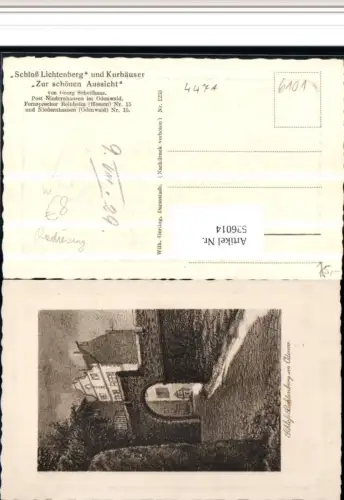 526014,Radierung Lichtenberg Odenwald Niedernhausen Fischbachtal Reinheim