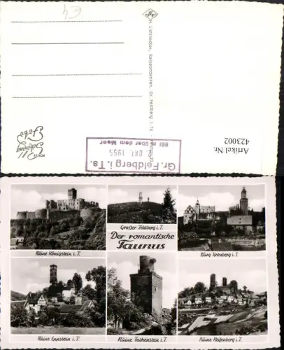 423002,Taunus Ruine Königstein Eppstein Falkenstein Burg Kronberg Großer Feldberg