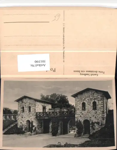 501590,Kastell Saalburg b. Bad Homburg vor der Höhe Porta decumana