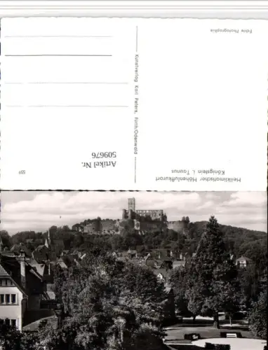 509676,Königstein im Taunus Teilansicht m. Ruine